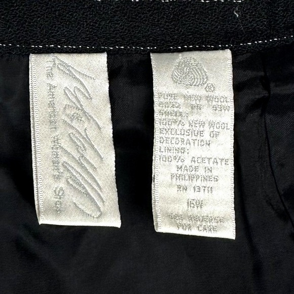 Vintage 90s Trousers Pants Womens 16 Pinstripe Dress Career Slacks Pockets Taper - Picture 9 of 10